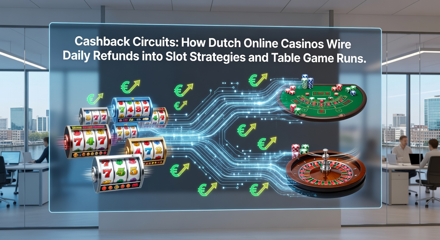 Grafiek met cashback-cycli in Nederlandse online casino's, slots en tafelspellen in actie