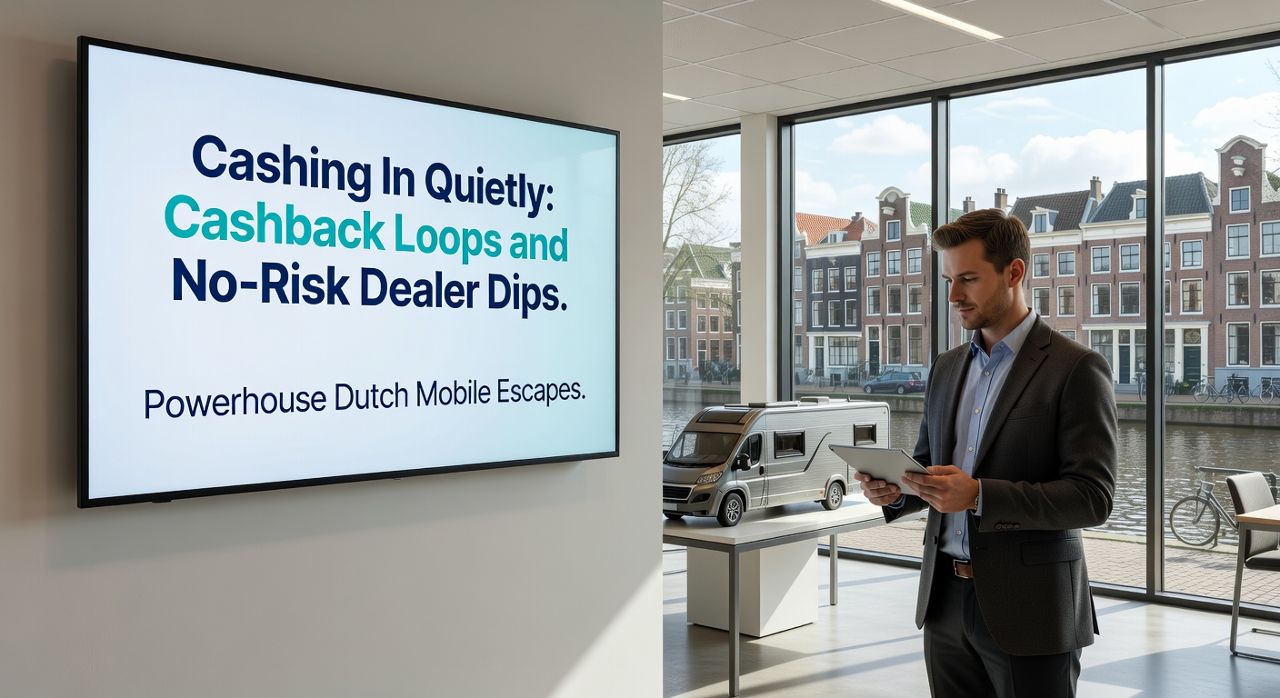 Grafiek van cashback accumulatie en dealer dip winsten op Nederlands mobiel scherm