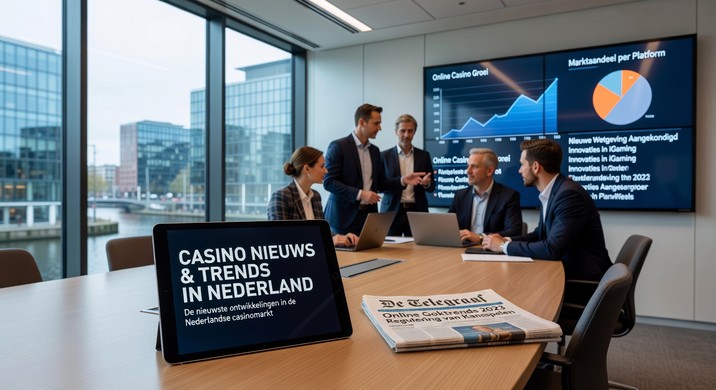 Feestelijke sfeer in een Holland Casino-vestiging met spelers die jackpots vieren, inclusief roulettetafels en gokkasten in de achtergrond