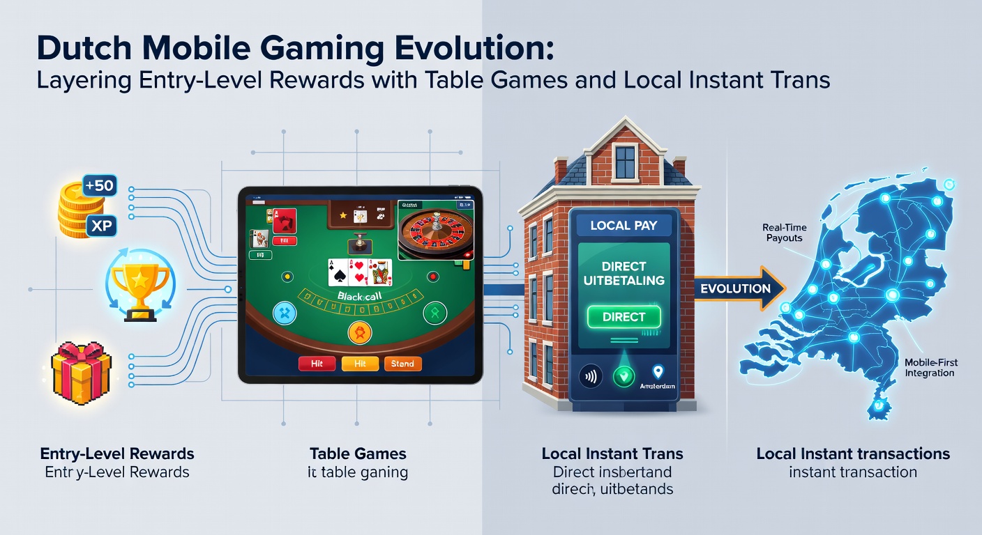 Grafiek met groeicijfers van mobiel gamen in Nederland, tonen stijging in tafelspel-inzetten en gebruik van instant overschrijvingen van 2024 tot maart 2026