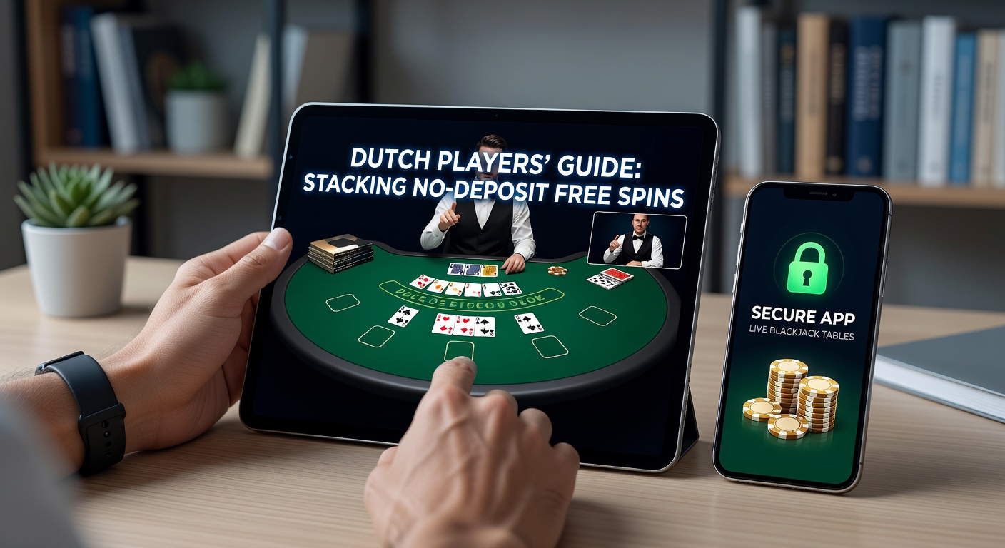 Nederlandse speler gebruikt veilige app voor free spins en live blackjack, met focus op no-deposit bonussen en beveiligde tafels