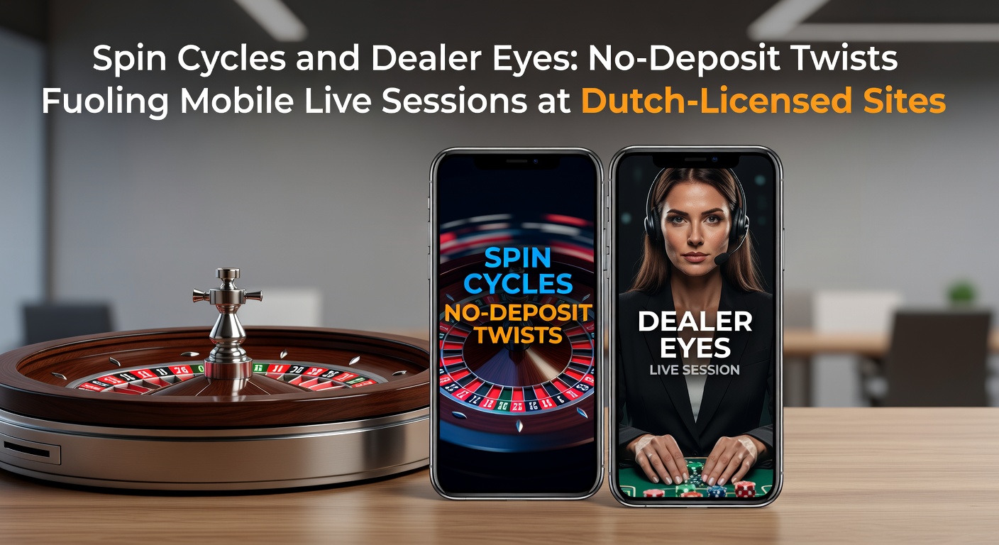 Schermopname van een mobiele app met draaiende slots en live dealer blackjack op een Nederlands gelicentieerd casino, waar no-deposit bonussen spelers lokken naar risicovrije sessies