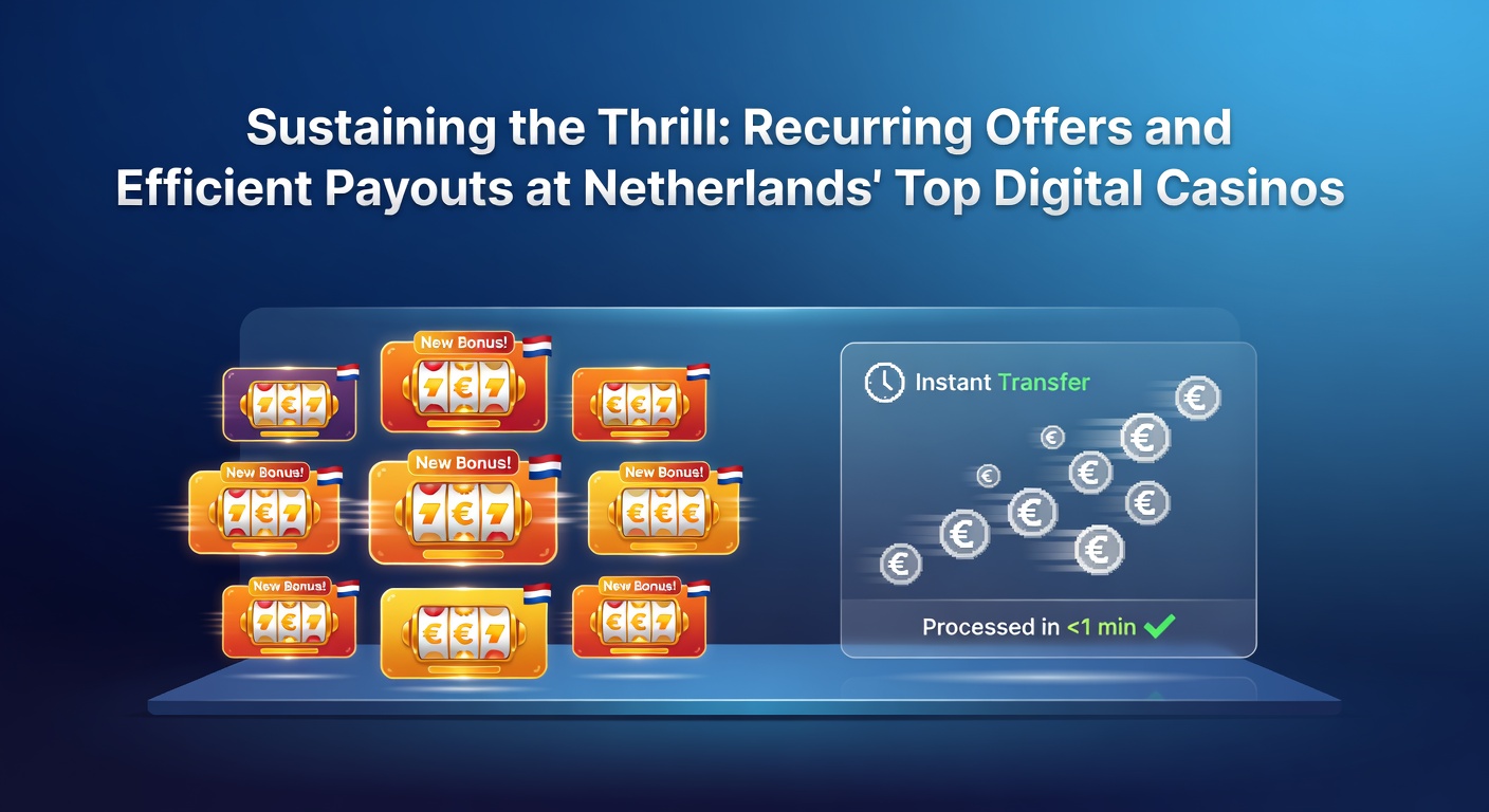 Speler geniet van terugkerende bonusaanbiedingen op een Nederlands digitaal casino-platform, met snelle uitbetalingsopties zichtbaar op het scherm